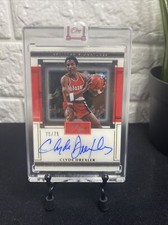 Clyde Drexler 2020-21 Panini One And One First Team Signatures Auto 75/75