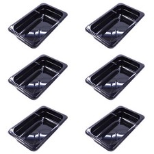 AcMax 6 Stück GN 1/4 Gastronormbehälter GN Behälter 1,8 Liter Tiefe 65 mm Kunsts