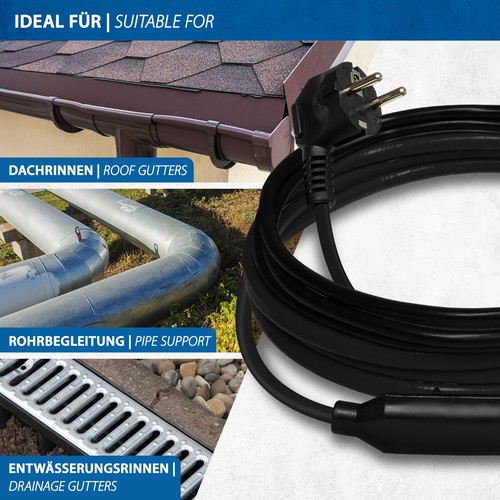 Heating Cable Pipe Auxiliary Heating Frost Protection Cable Gutter Heating Cable - Picture 7 of 21