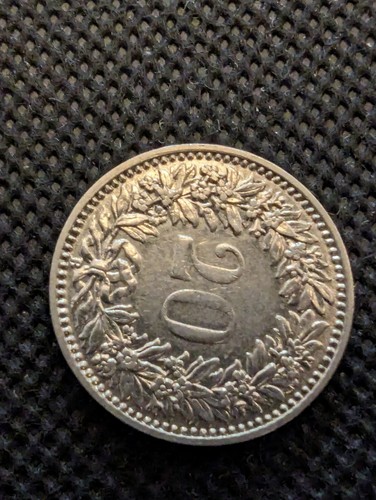 1913 SWITZERLAND 20 RAPPEN COIN KM217 - BRILLIANT UNCIRCULATED - Picture 7 of 11