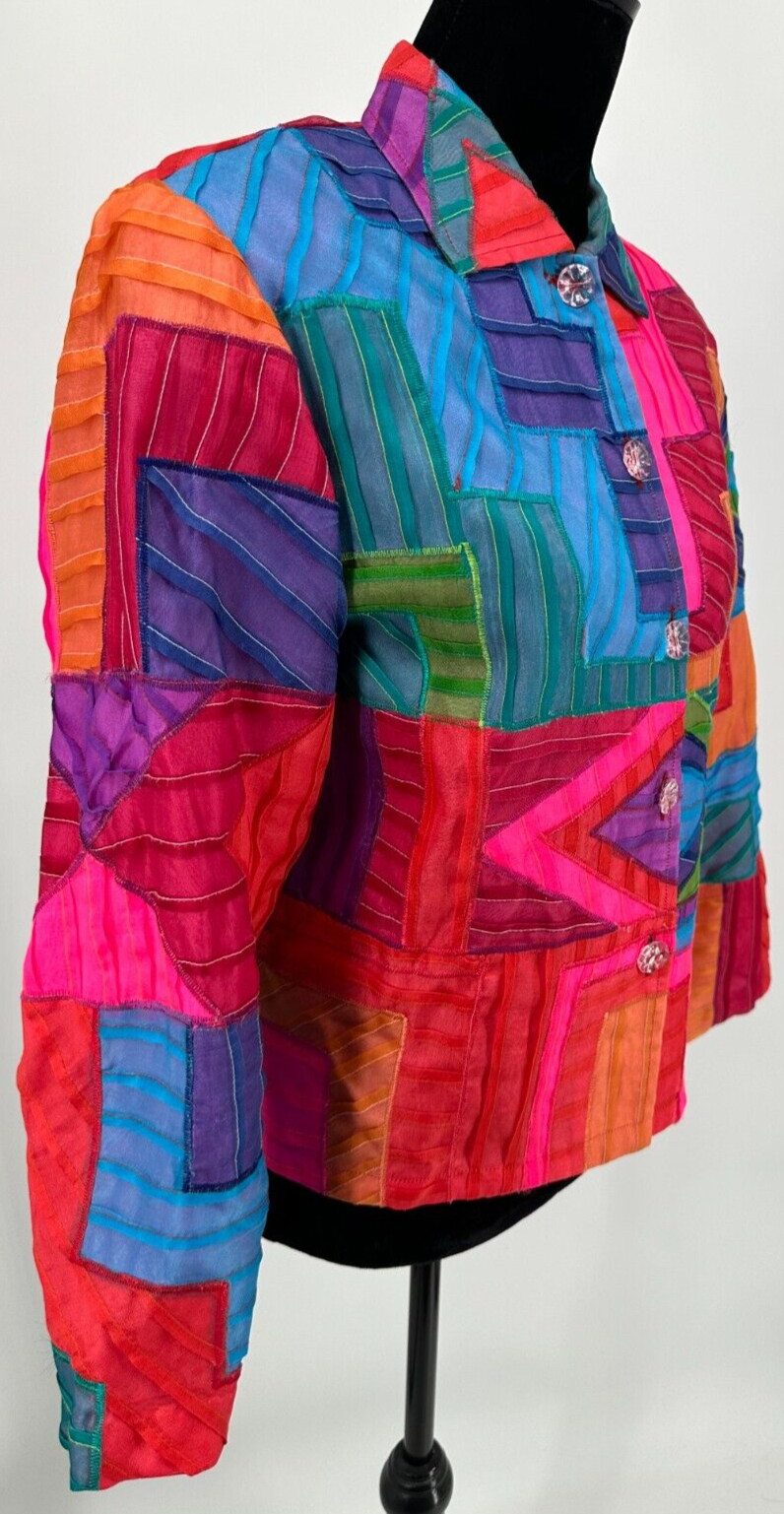 Anage Womens Retro Geometric Patchwork Novelty Ja… - image 6