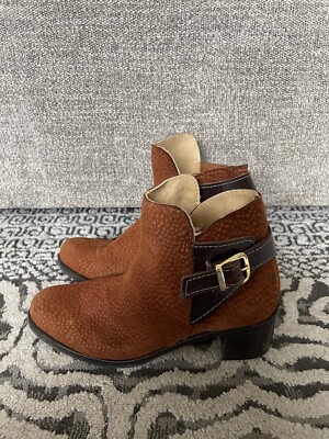 Vero Cuoio Boots Febo Argentina US 8.5/9 EU 39 RARE Leather Suede Print Shoes!