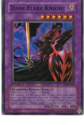 Yugioh Dark Flare Knight DCR-017 Super Rare LP 1st Edition | eBay