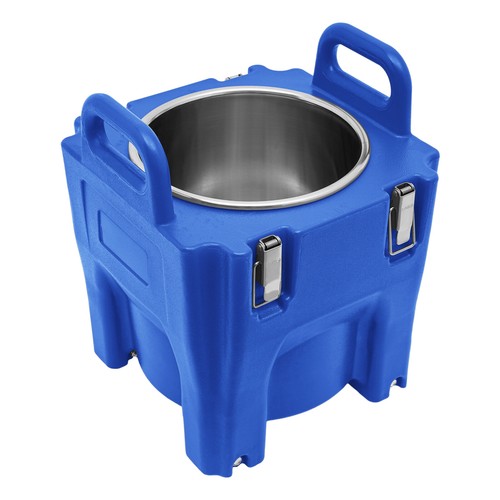 Plato de frotamiento frío caliente aislado para catering bandeja de comida caja portadora comercial 21 cuartos - Imagen 8 de 19
