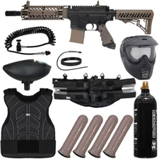 NEW Tippmann TMC Light Gunner Paintball Gun Package Kit - Tan
