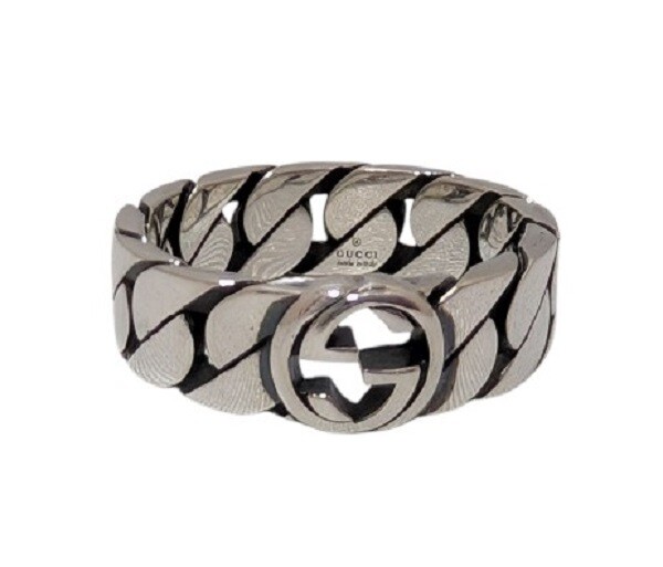 Authentic Gucci SV925 Ring Interlocking G Ring Ag… - image 6