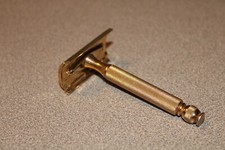 Vintage Gold-Tone GILLETTE Safety Razor No Date Code