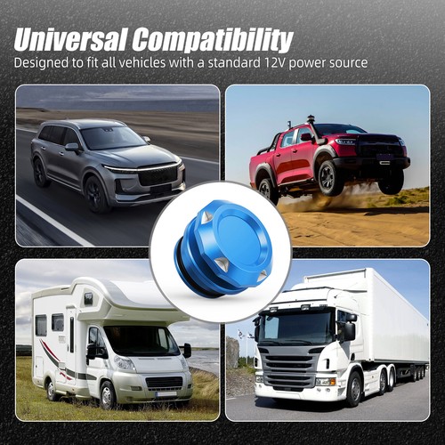Universal Aluminum Car Cigarette Lighter Cover Dustproof Plug Car Decoration - Picture 3 of 14