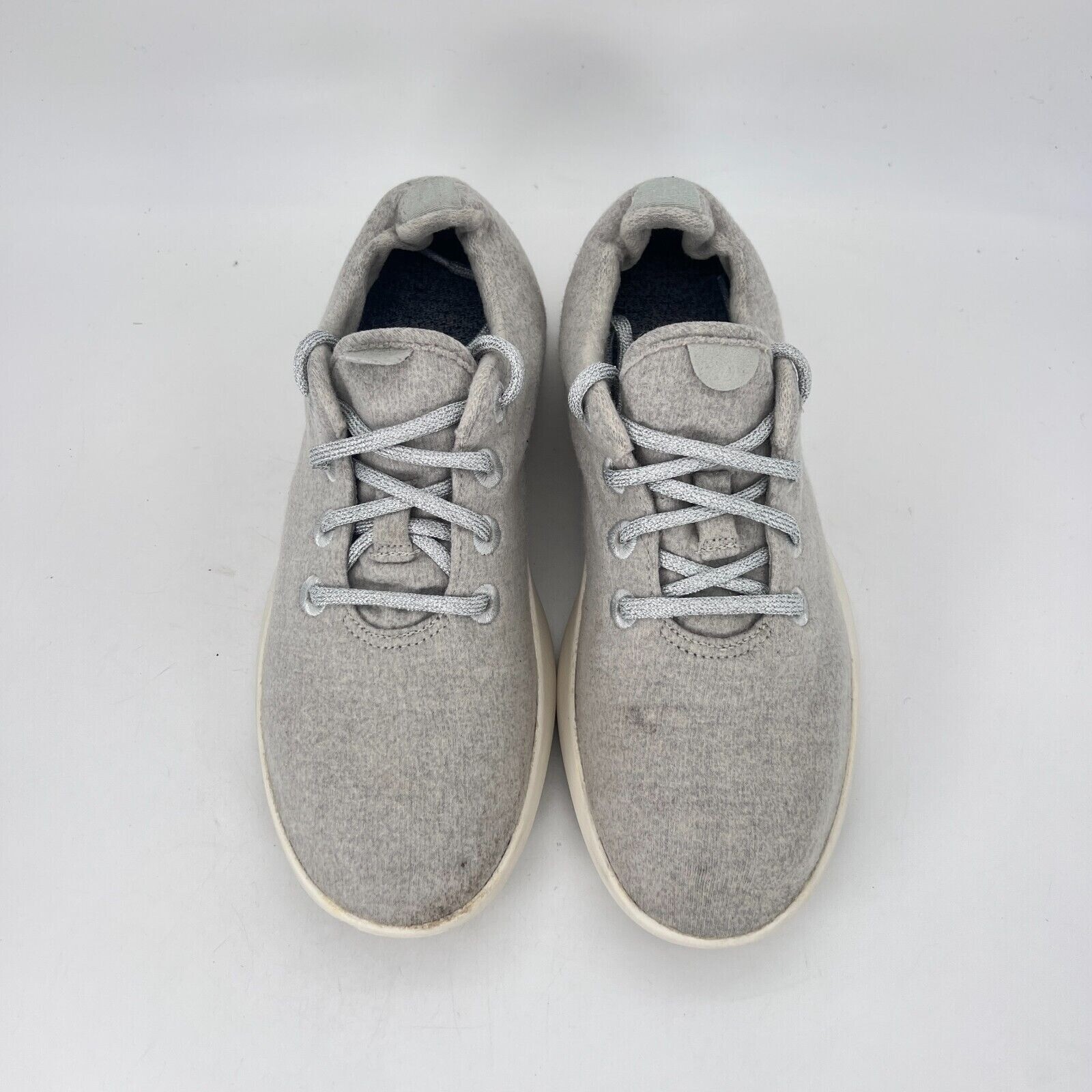 SAOLA Scarpe da corsa sneaker donna Allbirds lana runner grigio chiaro suola bianca taglia 9