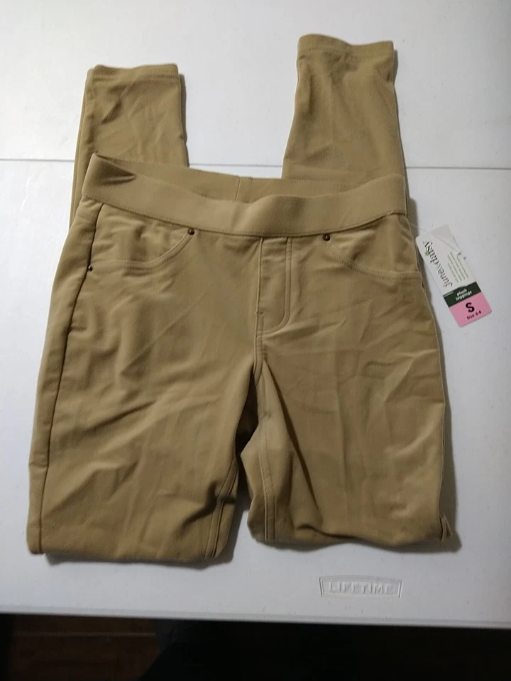 Leggings de mezclilla June & Daisy talla L color caramelo nuevos con etiquetas Foto 3 de 4