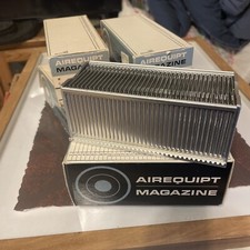 Lot X 5 Vintage Airequipt 35mm 2X2" 36 Slide Magazines all w Blank Index Cards