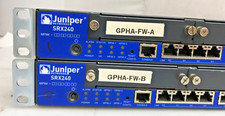 Lot of 2 Juniper SRX240 16-Port Firewall with Front Rack Mounts