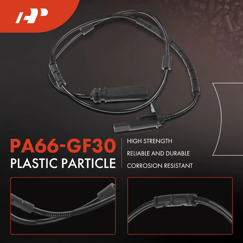 Sensor de velocidad de rueda ABS trasero derecho o derecho A-Premium para BMW 320i xDrive 13-18 2 pines Foto 4 de 4