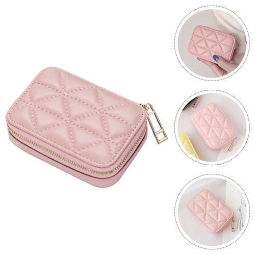 Makeup Lipstick Bag Travel Miss Cosmetic Pouches with Led Mirror