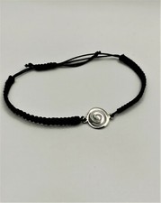 Spiral Macrame Bracelet in Sterling Silver 925