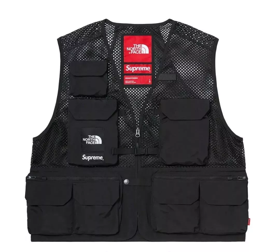 Gilet Supreme Taille : M 20SS THE NORTH FACE Cargo Noir Hauts Colabo Occasion BEEG 0 (M)