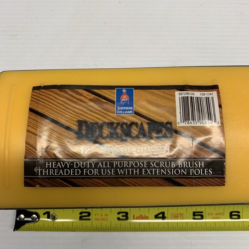 Sherwin-Williams Deckscapes 12” Deck Scrub Brush - Picture 3 of 5