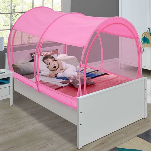 Alvantor Bett Zelt Sichtschutz Schlaf Schutz Netz Vorhang Baldachin Full Size Rosa