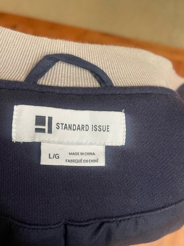 Chaqueta Escolar Edición Estándar Para Hombre Grande Cierre de Cremallera 2 Bolsillos Deslizantes Gris Azul - Imagen 4 de 4