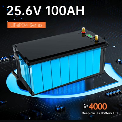 UPP 12V/24V 100AH LiFePO4 Lithium Battery Low-Temp For RV Solar Panel 100A BMS
