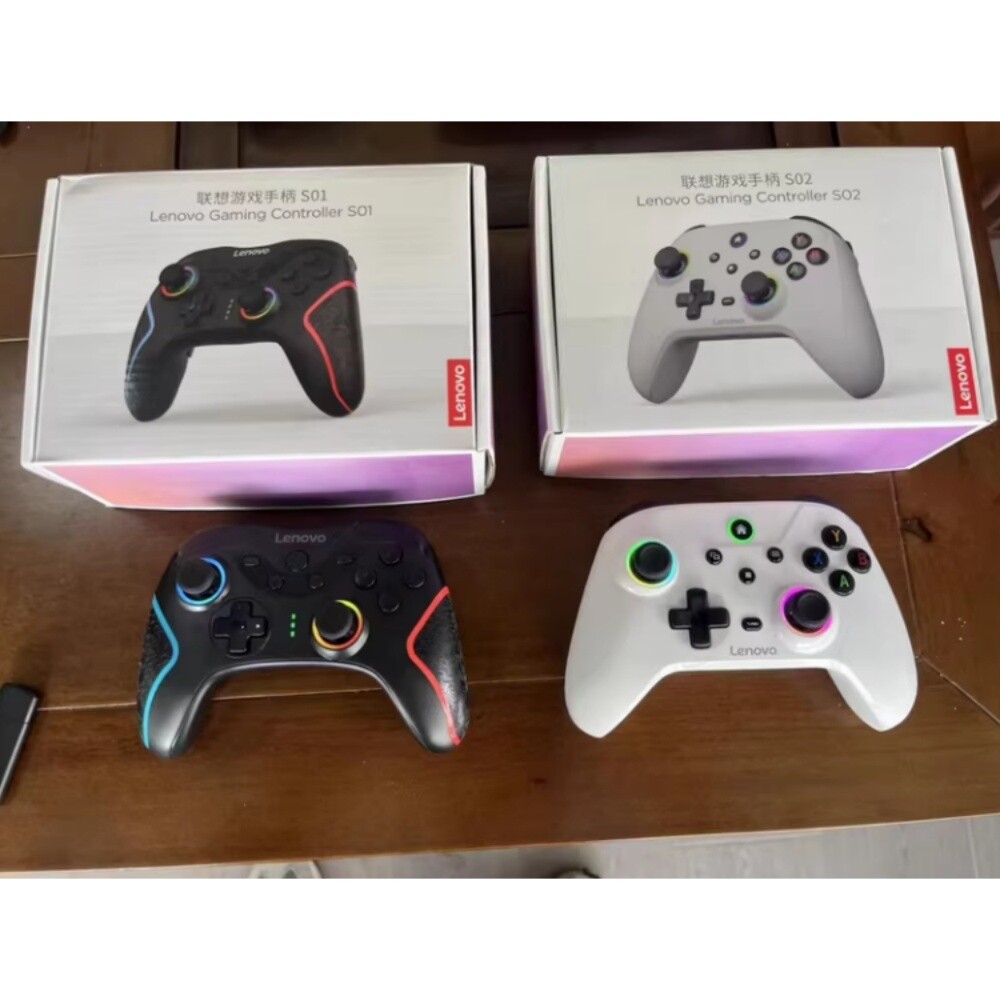 Lenovo S02 White/S01 Black Wireless Bluetooth Gaming Controller