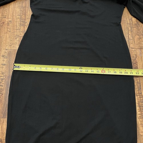 Newport News Women's Long Dolman Sleeve Black Maxi Dress Sz XL - Picture 9 of 11