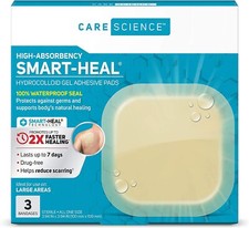 Hydrocolloid Bandages Extra Large  100 Waterproof Seal 4 in x 4 in 3CT
