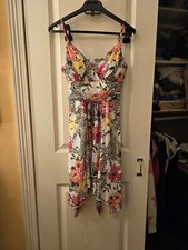 Speechless Y2k Asymmetrical Floral Mini Dress Sz M