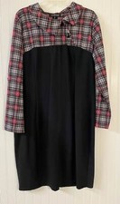 Homeyee dress plaid accents US size 18