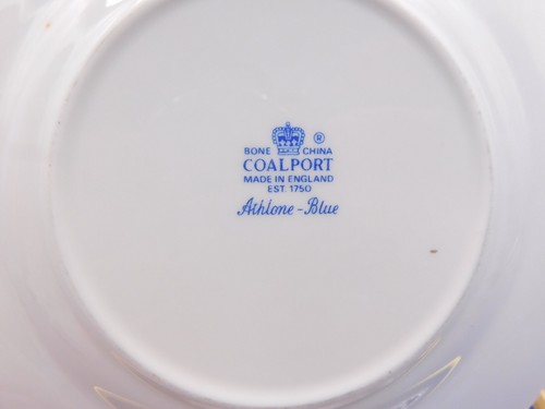 TEN COALPORT ATHLONE BLUE 6 1/4" SIDE PLATES. - Picture 2 of 2