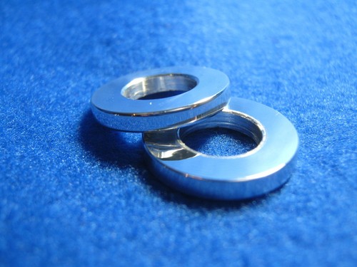ATOM BIKES D'S WASHERS 3/8" X 3/4" POLISHED ALUMINUM ALLOY BMX RACING WASHERS - Picture 5 of 12