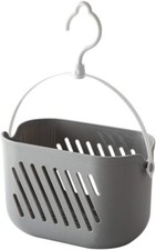 DOITOOL Plastic Hanging Shower Caddy Basket: Connecting Organizers Black