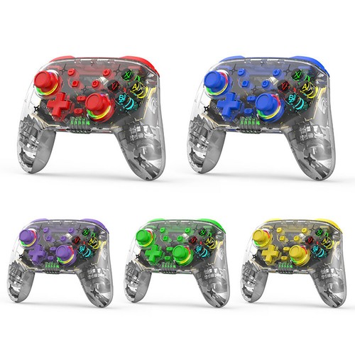 Multi-Platform Wireless Game Controller for Switch Pro Transparent Gamepad - Bild 1 von 24