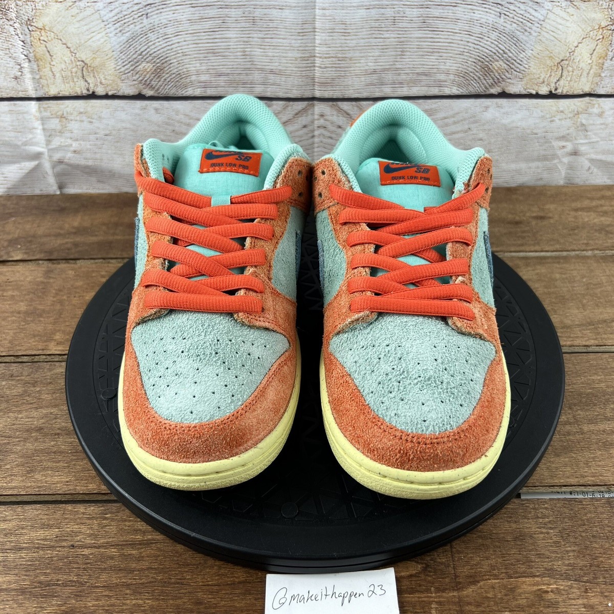 NIKE SB DV5429-800 ダンクlow Nike SB Dunk Low Orange Emerald Rise Aqua DV5429-800 Men