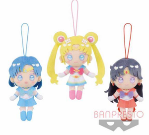 Sailor Moon Eternal Yumechikku Plush Doll Set Sailor Moon Mars Mercury 13cm | eBay
