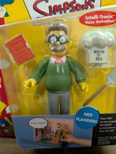 Ned The Simpsons Springfield Interaktive Figur Flanders Playmates 2von2 - Bild 2 von 7