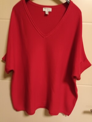 Peter Hahn Pullover Damen  ,neu, Strickpullover,Oberteil Gr. EU 48 ,rot ,
