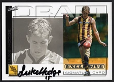 2002 AFL EXCLUSIVE [DRAFT PICK SIGNATURE] CARD - DS1 Luke HODGE (HAWTHORN) LTD