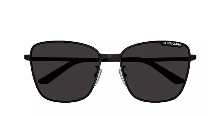 NEW Balenciaga Plate Butterfly Sunglasses Black/Black BB0280SA 001