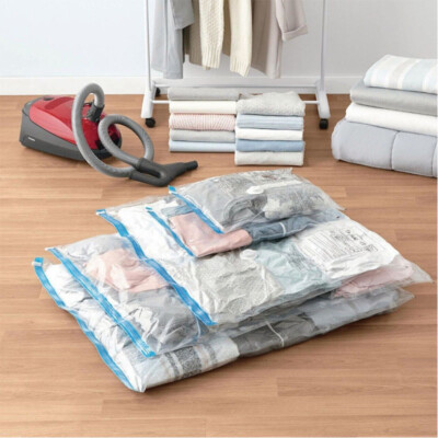 5xVacuum Sealed Storage Bags Convenient For Travel And Space-saving Storage bags