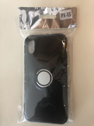iPhone X y XS Durable Slim Black Phone Case - Imagen 2 de 5