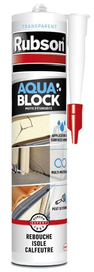 Mastic Tenuta Polimero Trasparente Multi Materiali Aquablock Rubson