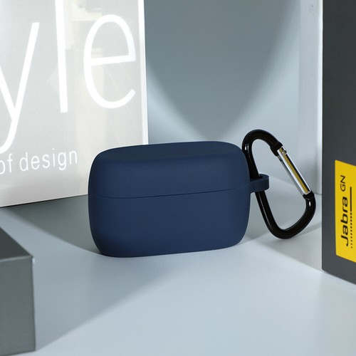 Silicone Protective Case Cover for Jabra Elite Active 75t with Metal Clip Hook - Picture 3 of 17