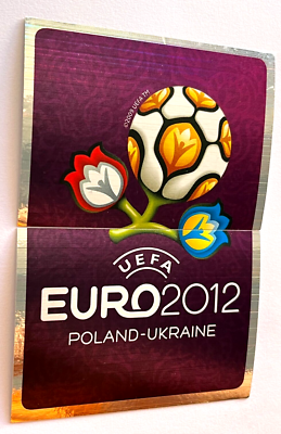 2012 UEFA EURO Poland-Ukraine Panini Sticker #001-002 LOGO Foil | eBay
