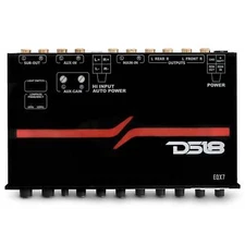 DS18 EQX7 Equalizer 7 Bands with auto Hi/Lo line Selector and Auto Turn On