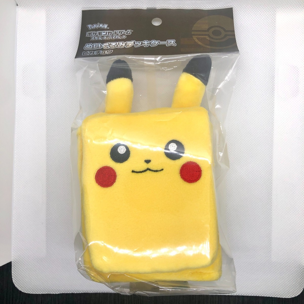 pokemon card game scarlet & violet plush deck case pikachu Pokemon Card Game Scarlet and Violet Pikachu Plush Deck Case