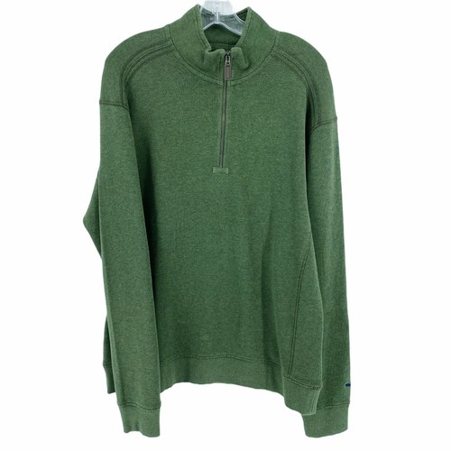 Zip Pullover Sweater Green 