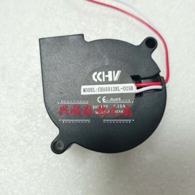 1 Pc.  CCHV Fan CHA5012RL-O25B 5025 5cm DC12V 0.12A turbine centrifugal blower