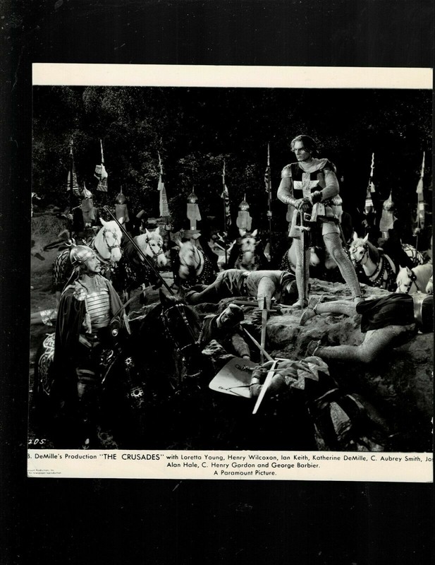 SUPER RARE!! 8X7.5 1935 ORIG "THE CRUSADES" BY Cecil B. DeMille HENRY WILCOXON!!