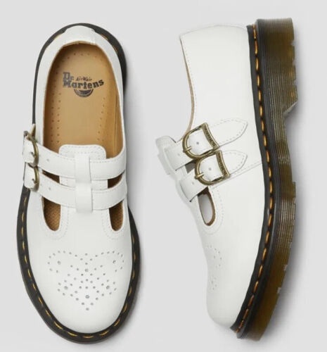 Dr Martens 8065 Mary Jane Leather Shoes Women’s US 10 White NEW $130 - Picture 5 of 12
